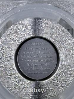 2022 Cook Islands 1oz Antique Silver Secret Heart First Day of Issue PCGS MS69