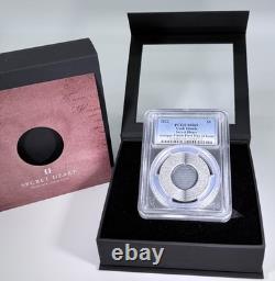 2022 Cook Islands 1oz Antique Silver Secret Heart First Day of Issue PCGS MS69