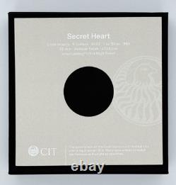 2022 Cook Islands 1oz Antique Silver Secret Heart First Day of Issue PCGS MS69