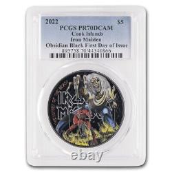 2022 Cook Islands 1oz Silver Iron Maiden Number of the Beast FDI PCGS PR 70DCAM