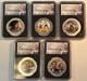2022 Cook Islands $2 Life of Lincoln 1/2 oz Silver Coins NGC MS70 Five in Total
