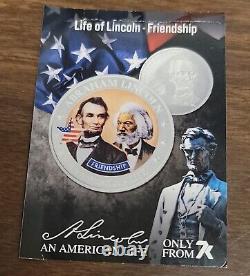 2022 Cook Islands $2 Silver Coin NGC MS70 Life of Lincoln Friendship