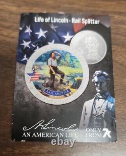 2022 Cook Islands $2 Silver Coin NGC MS70 Life of Lincoln Rail Splitter
