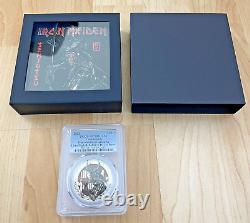 2022 Cook Islands 2 oz UHR Silver Iron Maiden Senjutsu FDOI First Day PR70 PF70