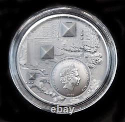 2022 Cook Islands $20 Legacy Of The Pharaohs UHR 3 oz. Silver Antique Finish