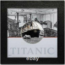 2022 Cook Islands $20 TITANIC 3 Oz Silver Ultra High-Relief Proof with Box & COA