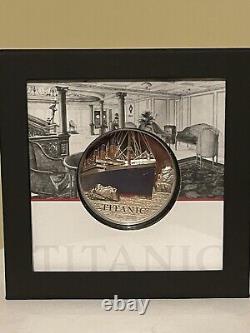 2022 Cook Islands $20 Titanic Coin 3oz Colorized Silver Proof With Box & COA 1