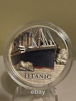 2022 Cook Islands $20 Titanic Coin 3oz Colorized Silver Proof With Box & COA 1