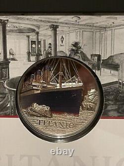 2022 Cook Islands $20 Titanic Coin 3oz Colorized Silver Proof With Box & COA 1