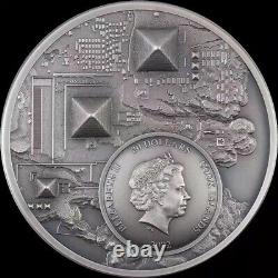 2022 Cook Islands 20 dollars Egyptian pharaoh Giza pyramid silver coin 3oz