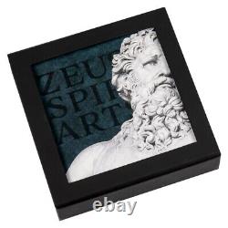 2022 Cook Islands 3 oz Gilded Silver Spiritual Art Zeus Coin. 999 Fine withBox