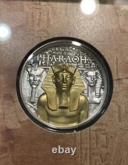 2022 Cook Islands 3 oz Silver High Relief Legacy of the Pharaohs B132