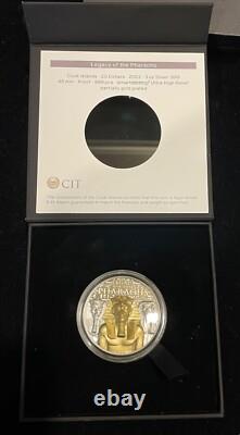 2022 Cook Islands 3 oz Silver High Relief Legacy of the Pharaohs B132