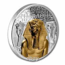 2022 Cook Islands 3 oz Silver High Relief Legacy of the Pharaohs SKU#248064