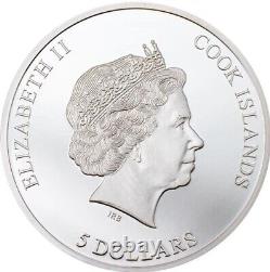 2022 Cook Islands $5 Aba Panu Meteorite 1oz Silver Proof Coin