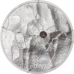 2022 Cook Islands $5 Aba Panu Meteorite 1oz Silver Proof Coin