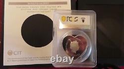 2022 Cook Islands $5 Brilliant Love Heart Shape 20g Silver FDI PCGS PR69DCAM