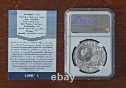 2022 Cook Islands $5 Connecticut Sperm Whale. 999 Silver NGC MS70 Colorized