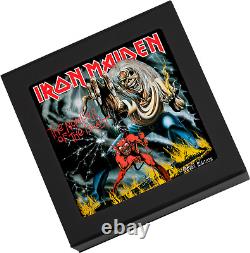 2022 Cook Islands $5 IRON MAIDEN Colorized Silver Proof NUMBER OF THE BEAST