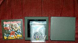 2022 Cook Islands $5 Iron Maiden Number Of The Beast Coin & Box Pcgs Pr70 Dcam