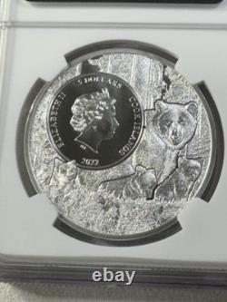 2022 Cook Islands $5 Massachusetts Lady Bug Silver Coin Graded MS 70 by NGC