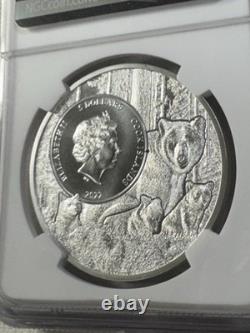 2022 Cook Islands $5 Massachusetts Lady Bug Silver Coin Graded MS 70 by NGC