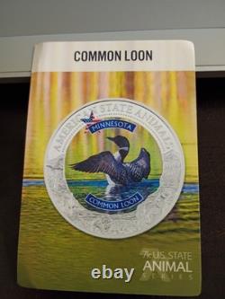 2022 Cook Islands $5 Minnesota Common Loon NGC MS70 U. S. State Animal Series 1oz