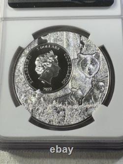 2022 Cook Islands $5 Minnesota Common Loon Silver Coin Graded MS 70 by NGC