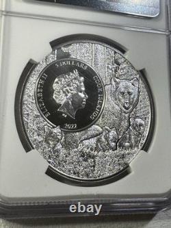 2022 Cook Islands $5 Minnesota Common Loon Silver Coin Graded MS 70 by NGC