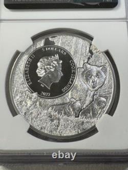2022 Cook Islands $5 New Jersey Western Honey Bee Silver Graded MS 70 by NGC
