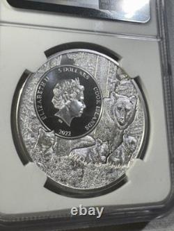 2022 Cook Islands $5 New Jersey Western Honey Bee Silver Graded MS 70 by NGC