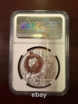 2022 Cook Islands $5 North Carolina Grey Squirrel NGC MS70