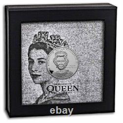 2022 Cook Islands $5 QUEEN ELIZABETH II IN MEMORIAM 1 Oz Silver Proof