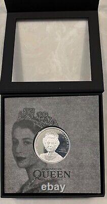 2022 Cook Islands $5 QUEEN ELIZABETH II IN MEMORIAM 1 Oz Silver Proof