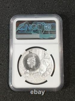 2022 Cook Islands $5 Silver Coin Arkansas Northern Mockingbird NGC MS70