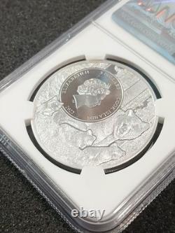 2022 Cook Islands $5 Silver Coin Arkansas Northern Mockingbird NGC MS70