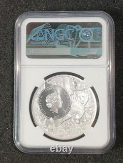 2022 Cook Islands $5 Silver Coin MA Ladybug State Animal MS70