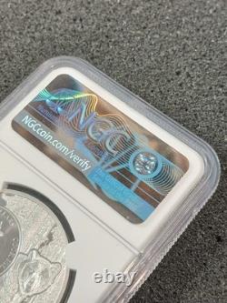 2022 Cook Islands $5 Silver Coin MA Ladybug State Animal MS70