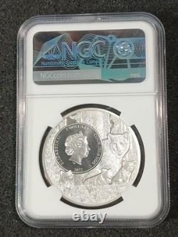 2022 Cook Islands $5 Silver Coin New Hampshire Red-Spotted Newt NGC MS70