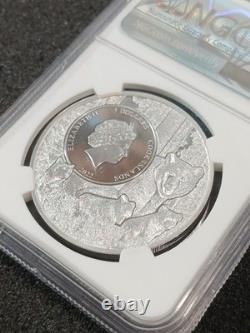 2022 Cook Islands $5 Silver Coin New Hampshire Red-Spotted Newt NGC MS70