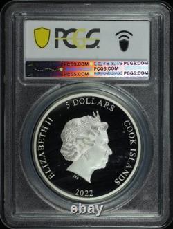 2022 Cook Islands $5 Silver HR Eclectic Nature Roller 1 oz PCGS PR-70 DCAM FDOI 2022 Cook Islands $5 Silver HR Eclectic Nature Roller 1 oz PCGS PR-70 DCAM FDOI