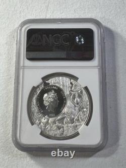 2022 Cook Islands $5 Vermont Monarch Butterfly Silver Coin Graded MS 70 by NGC