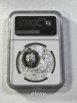 2022 Cook Islands $5 Wisconsin Badger Silver Coin Graded MS 70 by NGC