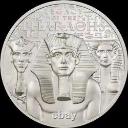 2022 Cook Islands 5 dollars Egyptian pharaoh Giza pyramid silver coin 1oz