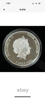 2022 Cook Islands Big City Lights NY 1 oz Silver Proof Coin with Case & COA