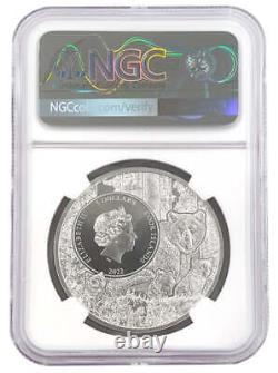 2022 Cook Islands Connecticut Sperm Whale Ngc Ms70 American State Animals 1 Oz S