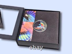 2022 Cook Islands Eclectic Nature Roller Bird 1 oz. 999 Silver coin