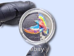 2022 Cook Islands Eclectic Nature Roller Bird 1 oz. 999 Silver coin