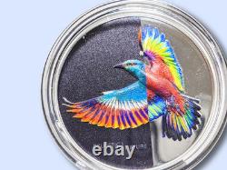 2022 Cook Islands Eclectic Nature Roller Bird 1 oz. 999 Silver coin