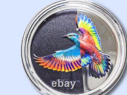 2022 Cook Islands Eclectic Nature Roller Bird 1 oz. 999 Silver coin